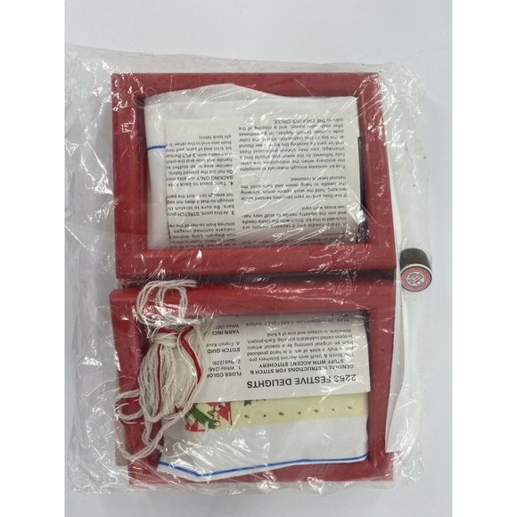 Vintage Creative Circle #2253 Festive Delights Christmas Crewel Embroidery Kit - Picture 5 of 6
